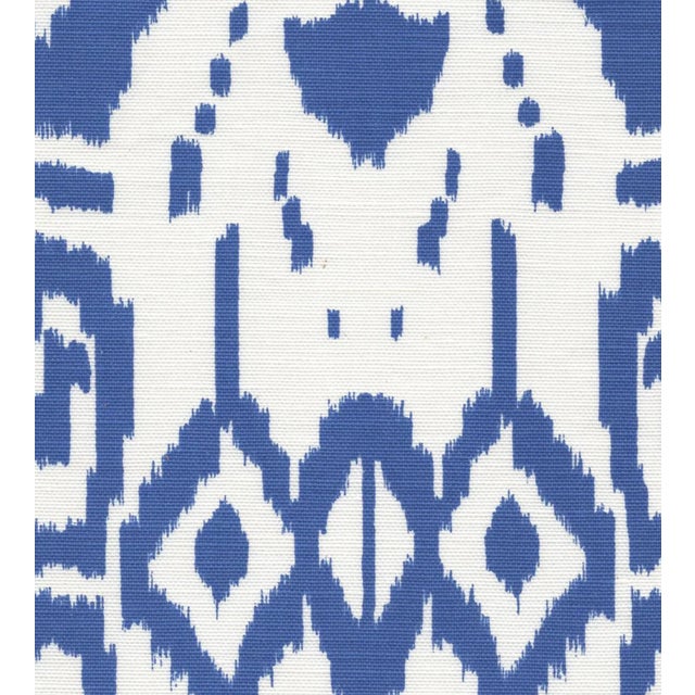 Traditional Island Ikat Pillow Cover in Royal Blue, 20x20 Pillow For Sale - Image 3 of 3