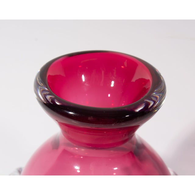 Sergio Pagnin Chalet Rubina Glass Vase For Sale - Image 4 of 6