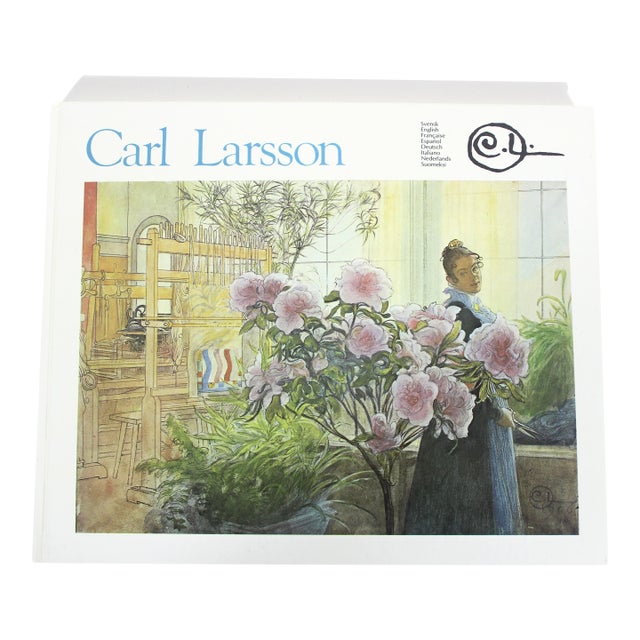 1985 Carl Larsson Hard Cover Book Swedish Art Artist English French Multi Language For Sale