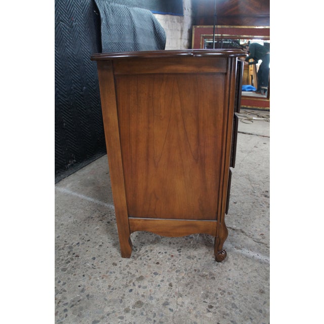 Late 20th Century Kent Coffey Marquee French Provincial Serpentine Fruitwood Dresser Sideboard For Sale - Image 10 of 14