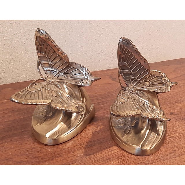 Vintage Brass Butterfly Bookends a Pair Chairish