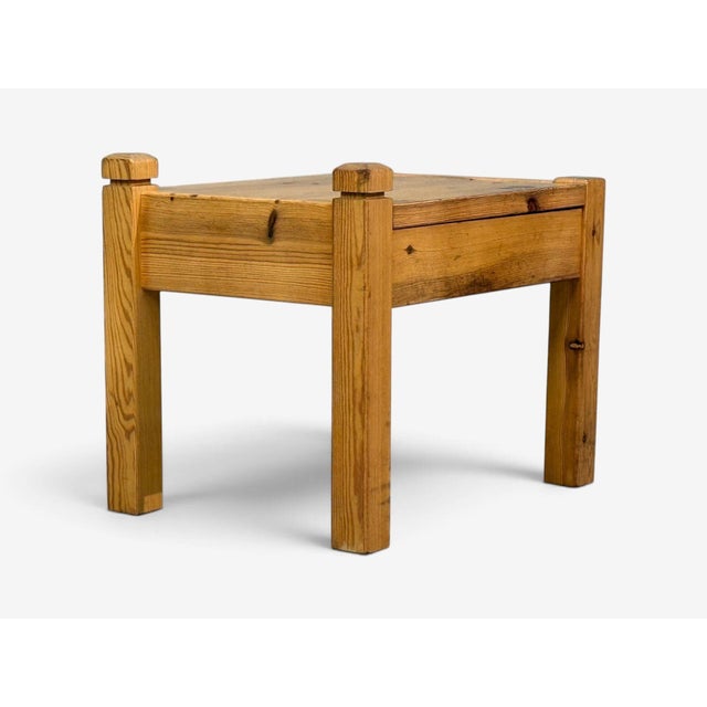 Swedish Modern, Nightstands, Pine, Leather, Sweden, 1970s For Sale - Image 12 of 13