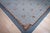 1980s 9x12 Vintage Aubusson Flat Weave Wool Rug, Blue Fleur-De-Lis For Sale - Image 5 of 15