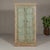 Reclaimed Wood Almirah Armoire with Weathered Green Patina and Three Shelves For Sale In New York - Image 6 of 12