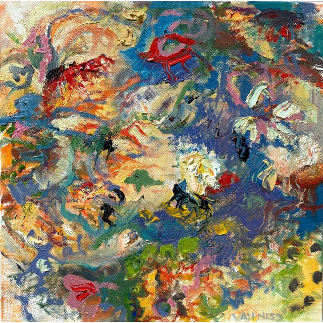 ‘Sunshine’, Abstract Oil Painting, Framed Art, by Van Ness An abstract oil painting that gives me the feel of sunshine...