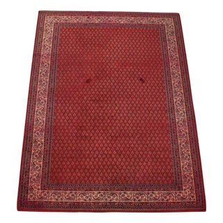 Large Oriental Rug with Mainly Red and Purple For Sale