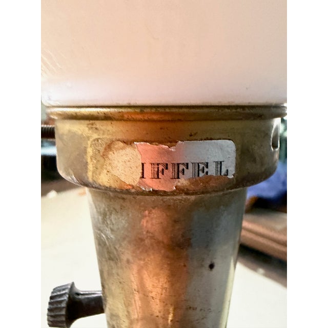 1950s Pair of Ceramic and Brass Table Lamps by Edwin Cole for Stiffel Mid Century For Sale - Image 9 of 17