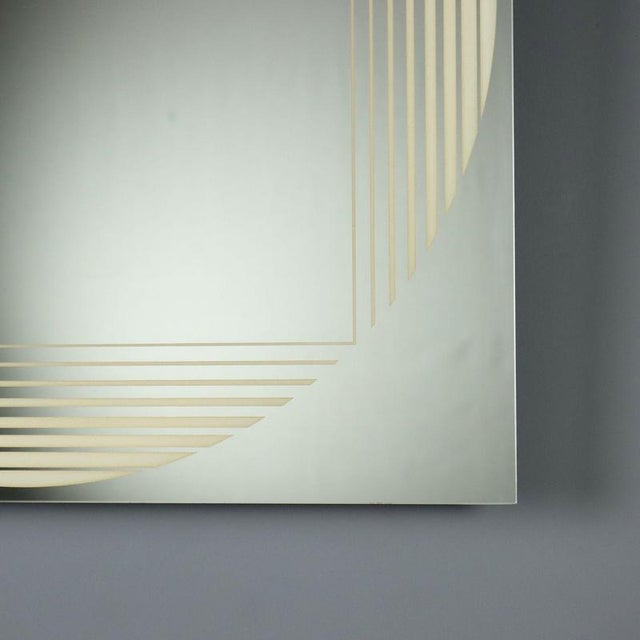 Glass Brama Mirror by Gianni Celada for FontanaArte For Sale - Image 7 of 9