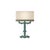 Contemporary Alba Table Lamp in Ceramic and Linen with Samuel & Sons Trimming by Popus Editions For Sale - Image 3 of 11