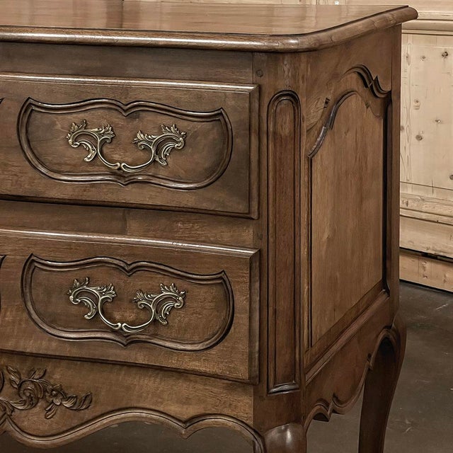 Antique Country French Regence Walnut Commode For Sale - Image 14 of 18