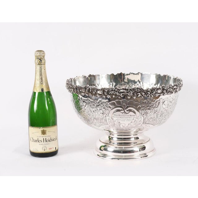 Antique Silver-Plated Copper Wine Cooler by Barker Ellis, 20th Century For Sale - Image 12 of 13