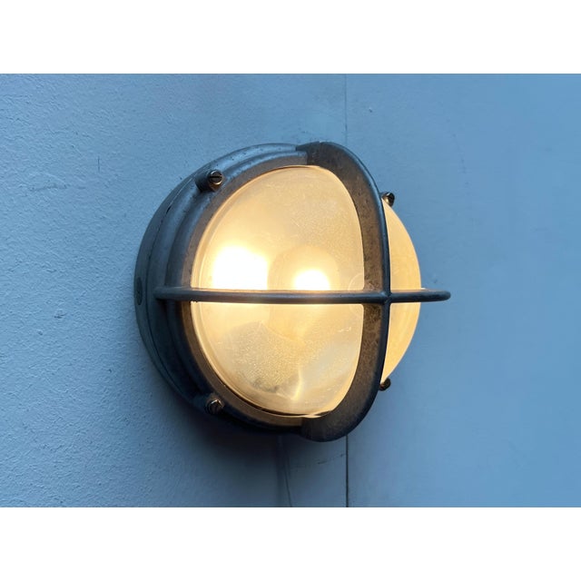 Mid-Century Danish Outdoor Model Skot Metal Wall Lamp by Lauritz Knudsen for Louis Poulsen, 1960s For Sale - Image 5 of 18