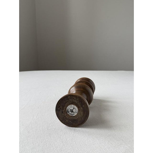 Mid-Century Modern Hungarian Turned Wooden Candlestick, 1960s For Sale - Image 6 of 7