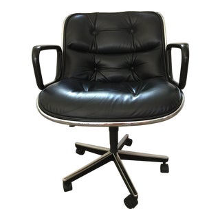 1990s Mid-Century Modern Knoll Charles Pollock Executive Chair For Sale