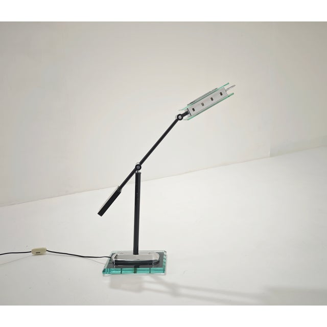 Mid-Century Modern Table Lamp attributed to Robert Sonneman, Italy, 1980s For Sale - Image 3 of 18