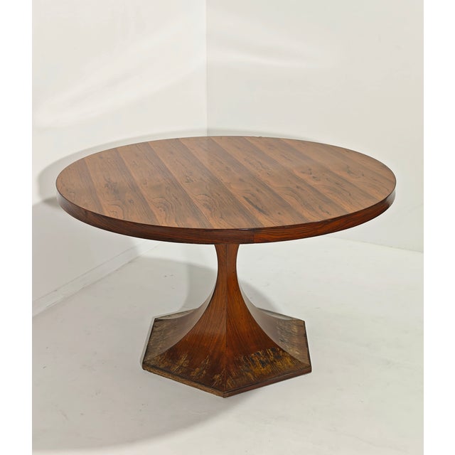 Mid-century dining table by designer Giulio Moscatelli for the Meroni company. This Italian design piece, dating back to...