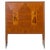 Bar Cabinet with Wood Inlays, Italy, 1950s For Sale