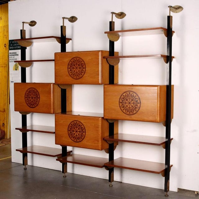 Vintage Three-Bay Bookcase, 1960s For Sale - Image 16 of 16