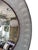 Italian Faux Shagreen & Walnut Concave Round Mirror, Late 20th Century. For Sale - Image 4 of 7