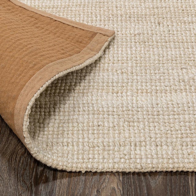 Newport Jute Ivory Rug - 5 X 8 For Sale - Image 4 of 5