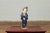 Small Chinese Statue of a Court Lady Wearing Blue Kimono and Holding a Baby For Sale - Image 4 of 13