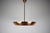 Exceptional bauhaus chandelier designed by josef hurka in 1930s czechoslovakia. This rare “ufo” form pendant embodies...