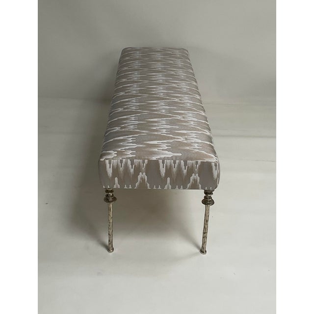 Bourgeois Boheme Atelier White Bronze Organic Form Bench, Sorgue Bench For Sale - Image 4 of 15