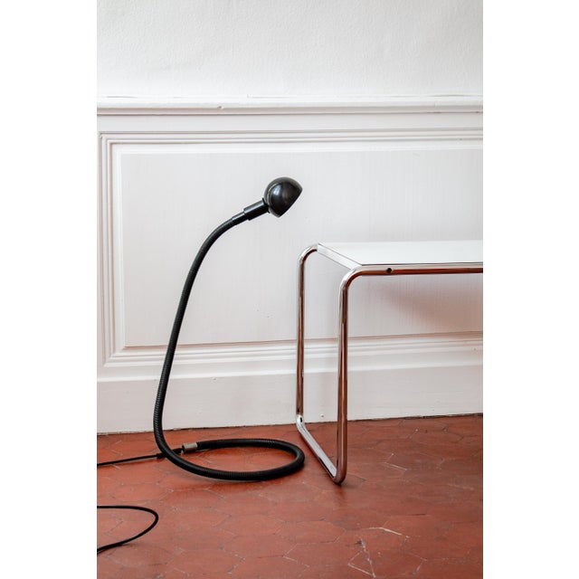 Large Black Hebi Lamp by Isao Hosoe for Valenti, 1970s For Sale - Image 3 of 16