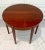English Traditional Federal Inlay Mahogany Gateleg Demi-Lune Round Table For Sale - Image 3 of 12