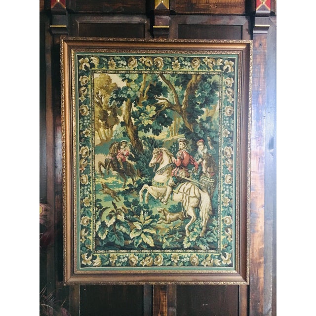 French Needlepoint Tapestry, Framed - 2 of 2 For Sale - Image 11 of 11