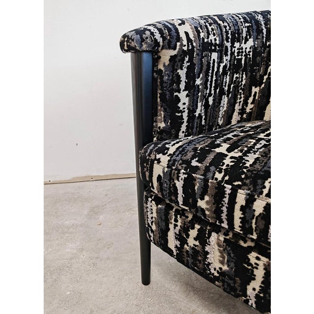 Set of Art Deco Lounge Chairs with Textured Fabric, 1950s For Sale - Image 3 of 17