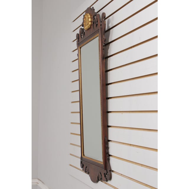 Chippendale Henkel Harris Chippendale Mahogany Wall Mirror For Sale - Image 3 of 15
