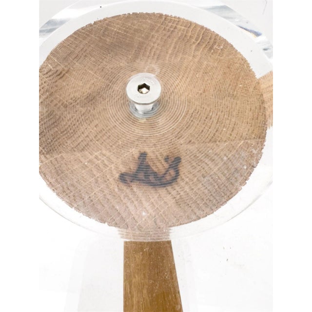 2000 - 2009 Mattia Bonetti, Contemporary, Rare Console, Oak, Plexiglass, France, C. 2008 For Sale - Image 5 of 7