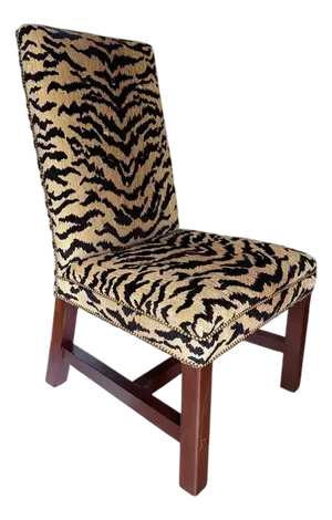 Ralph Lauren High Back Tiger Dining Accent Chair