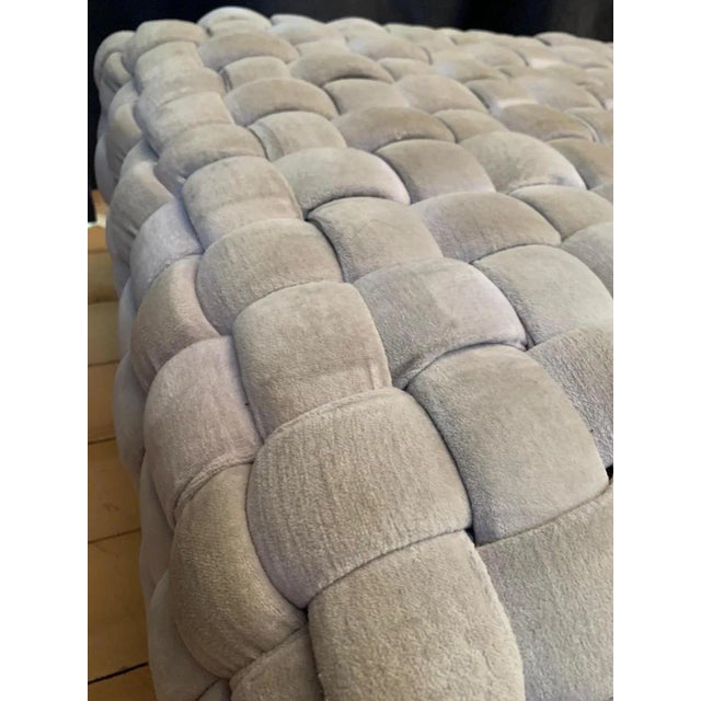 Textile Pouf, Italy, 1990s For Sale - Image 7 of 9