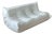 White Leather Togo 3-Seater Sofa by Michel Ducaroy for Ligne Roset For Sale