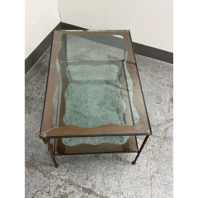 Circa 1997 Gregory Hawthorne Steel Coffee Table, Signed For Sale In San Francisco - Image 6 of 12