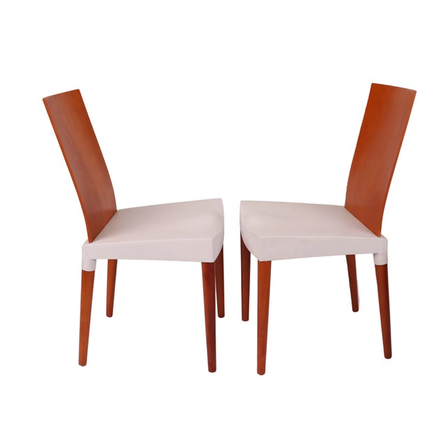 2000 - 2009 Philippe Starck for Kartell "Miss Trip" Side Dining Chairs in Light Gray - A Pair For Sale - Image 5 of 9