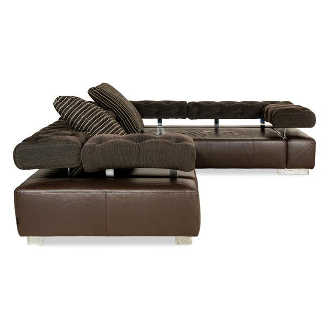 Sunrise Leather Corner Sofa in Brown from Brühl For Sale - Image 12 of 13