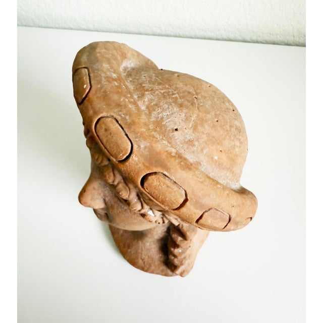 Italian Terracotta Bust Statue For Sale - Image 4 of 9