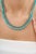 Not Yet Made - Made To Order Contemporary 47.9ct Turquoise, Emerald & 2.1ct Diamond 14k White Gold Wedding Necklace For Sale - Image 5 of 17