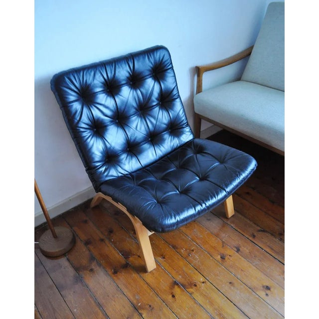 1970s Danish Modern Leather Lounge Chair from Farstrup Møbler, 1970s For Sale - Image 5 of 7