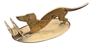 Art Nouveau Brass Cigar Cutter, 1910s