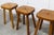 Brutalist Handcrafted Floral Stools, 1960s, Set of 4 For Sale - Image 11 of 18