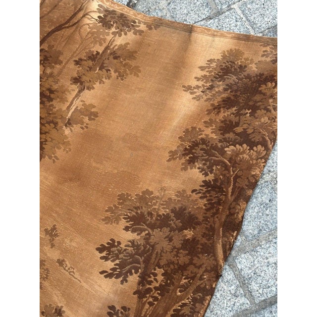 Elegant French tapestry from early 20th century, woven on the jacquard looms in the traditional 18th century Aubusson...