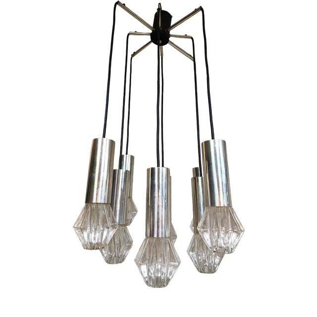 Vintage Cascade Pendant Lamp, 1970s For Sale