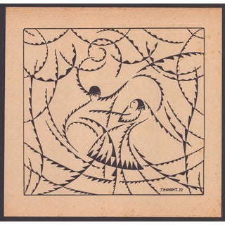 Thayaht, Futurist Composition, 1930s, Woodcut For Sale