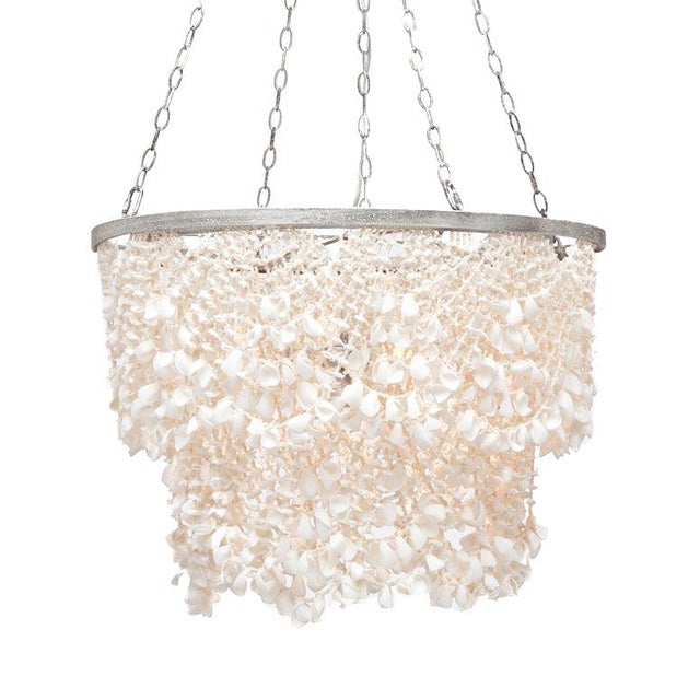 Made Goods Cascading Shell Chandelier For Sale - Image 10 of 11