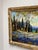 American Harry Leonard Lopp Lakeside Landscape Oil Painting, Vintage For Sale - Image 3 of 12
