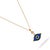 Early 21st Century Celestial Protection Deep Blue Evil Eye Gold Necklace For Sale - Image 5 of 9